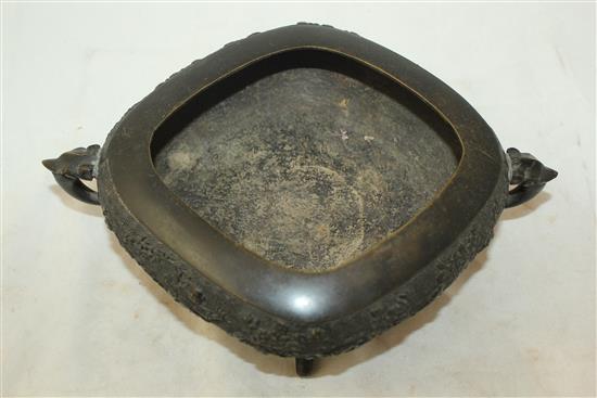 Japanese bronze koro, 19th century(-)